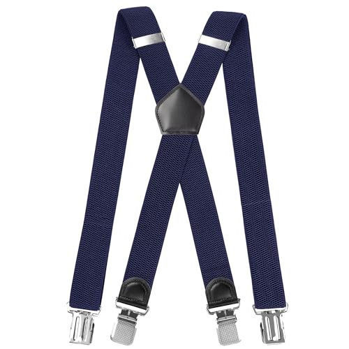 INYEEXUP Hosenträger Herren Extra Stark mit Sehr Starken 4 Metall Clip, Hosenträger Herren Breit Lang X Form, Elastisch und Längenverstellbar, Sehr Gut Geeignet für Große oder Schwere Menschen INYEEXUP Hosenträger Herren Extra Stark mit Sehr Starken 4 Metall Clip, Hosenträger Herren Breit Lang X Form, Elastisch und Längenverstellbar, Sehr Gut Geeignet für Große oder Schwere Menschen von INYEEXUP