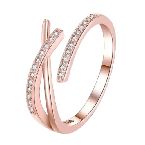 IOETSEUT Damen Schmuck Ring Damenmode Niedlich Kreativ Öffnung Ringe Gegabelt Design Glänzend Mikro Kristall Pflaster Weiblich Party Ringe Zubehör Beste Geschenke IOETSEUT Damen Schmuck Ring Damenmode Niedlich Kreativ Öffnung Ringe Gegabelt Design Glänzend Mikro Kristall Pflaster Weiblich Party Ringe Zubehör Beste Geschenke von IOETSEUT