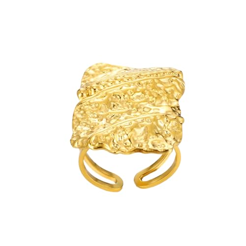 IOETSEUT Damen Schmuck Ring Double Layer Anillos Ringe Für Frauen Männer Rechteck Unebene Ring Geometrie Anillo New Tide Elegance Schmuck IOETSEUT Damen Schmuck Ring Double Layer Anillos Ringe Für Frauen Männer Rechteck Unebene Ring Geometrie Anillo New Tide Elegance Schmuck von IOETSEUT