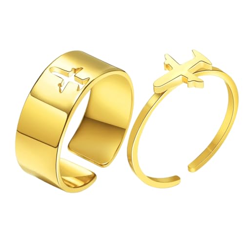 IOETSEUT Damen Schmuck Ring Ringe Minimalistisch Flugzeug Design Finger Verstellbar Paar Ring Für Frauen Schmuck Temperament Alltag Geschenk IOETSEUT Damen Schmuck Ring Ringe Minimalistisch Flugzeug Design Finger Verstellbar Paar Ring Für Frauen Schmuck Temperament Alltag Geschenk von IOETSEUT