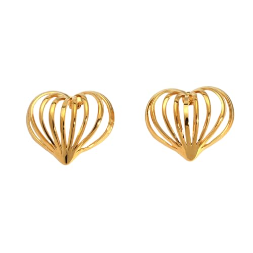 IOETSEUT Damen Schmuck Ring Uself Geometrisch durchsichtig durch mein Herz Ohrstecker Verhindern Allergie PVD plattierte Textur Statement Schmuck IOETSEUT Damen Schmuck Ring Uself Geometrisch durchsichtig durch mein Herz Ohrstecker Verhindern Allergie PVD plattierte Textur Statement Schmuck von IOETSEUT