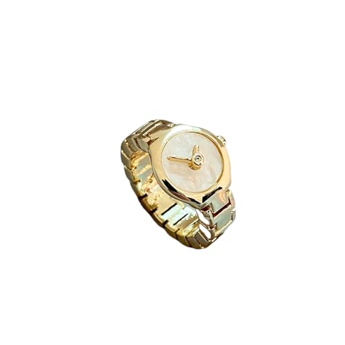IOETSEUT Damenschmuckring 2025 Imitation Uhr Design mit Goldfarbe Offener Ring, Gothic Mädchen Modeschmuck für Frauen Party Luxus Accessoires IOETSEUT Damenschmuckring 2025 Imitation Uhr Design mit Goldfarbe Offener Ring, Gothic Mädchen Modeschmuck für Frauen Party Luxus Accessoires von IOETSEUT