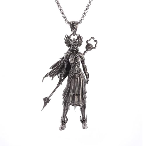 IOETSEUT Herrenketten Schmuck Nordische Mythologie Walküre Anhänger Odins Tochter Disir Göttin Halskette Persönlichkeit Trend Schmuck für Männer und Frauen IOETSEUT Herrenketten Schmuck Nordische Mythologie Walküre Anhänger Odins Tochter Disir Göttin Halskette Persönlichkeit Trend Schmuck für Männer und Frauen von IOETSEUT