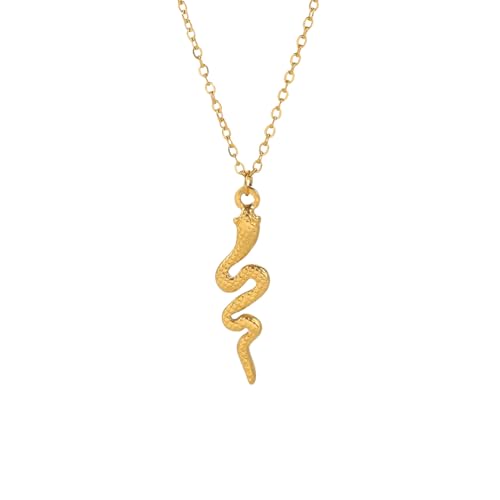 IOETSEUT Schwester Halskette geschichtete Halskette Frauen Schlange Anhänger Halsketten für Frauen Punk Tier Halsketten Choker Ästhetischer Schmuck Geschenk In Lehrer Geschenke von IOETSEUT