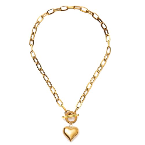 IOETSEUT Schwester Halskette geschichtete Halskette Frauen Stil Puffy Herz Anhänger Halskette Für Frau Mode Toggle Choker Halsketten Schmuck Lehrer Geschenke IOETSEUT Schwester Halskette geschichtete Halskette Frauen Stil Puffy Herz Anhänger Halskette Für Frau Mode Toggle Choker Halsketten Schmuck Lehrer Geschenke von IOETSEUT