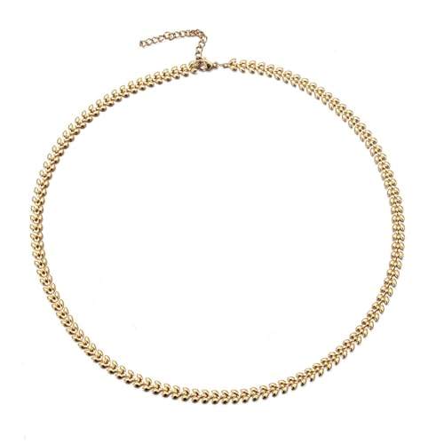 IOETSEUT Schwester Halskette geschichtete Halskette Frauen Weizen Kette Halsketten Für Frau Mädchen Mode Link Choker Halsketten Schmuck Lehrer Geschenke von IOETSEUT