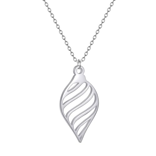 IOETSEUT halskette männer halskette damen Weihnachten Kugel Anhänger Halskette Für Frauen Vintage Schmuck Geometrische Einfache Halskette Männer Geschenk von IOETSEUT