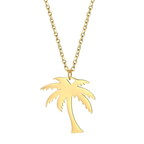 IOETSEUT herren halskette Kokospalme Pflanze Sandy Strand Mode Minimalismus Schmuck Anhänger Halskette Geschenk Für Frauen beste freundin geschenke von IOETSEUT