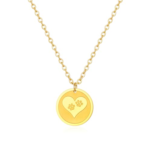 IOETSEUT herren halskette Liebe Hund Pfote Druck Mode Zarte Minimalismus Anhänger Halskette Mit Kette Schmuck Geschenk Für Frauen beste freundin geschenke von IOETSEUT