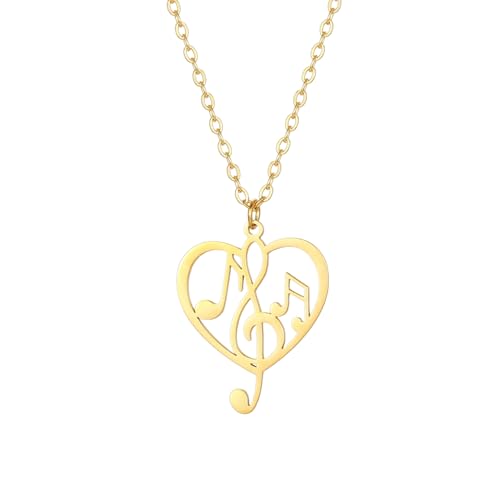 IOETSEUT herren halskette Musikalische Note Mode Zarte Minimalismus Anhänger Halskette Mit Kette Schmuck Geschenk Für Mann Frauen beste freundin geschenke von IOETSEUT