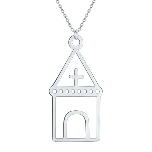 halskette männer halskette damen Kirche Christ Hose Kreuz Anhänger Halskette Frauen Silber Schmuck Punk Halskette von IOETSEUT