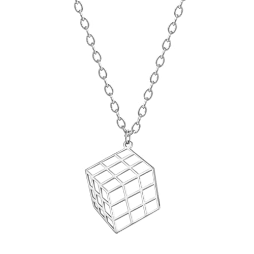 herren halskette Block Polygon Hip Hop Trend Mode Anhänger Halskette Splitter Zarter Schmuck Geschenk Für Mann beste freundin geschenke von IOETSEUT