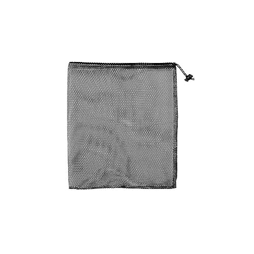 1Pc Nylon Mesh Kordelzug Lagerung Tasche Tasche Zeug Sack Hause Im Freien Reise Wäsche Tasche for Strand Schwimmen Ausrüstung (Color : Svart, Size : 40x40cm) von IOFIT