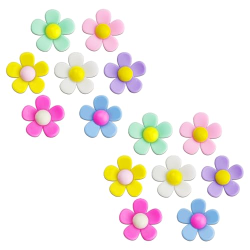 IOKUKI 14 Stück Schuhanhänger mit Blumen-Design für Mädchen, PVC-Schuhanhänger für Damen und Kinder IOKUKI 14 Stück Schuhanhänger mit Blumen-Design für Mädchen, PVC-Schuhanhänger für Damen und Kinder von IOKUKI