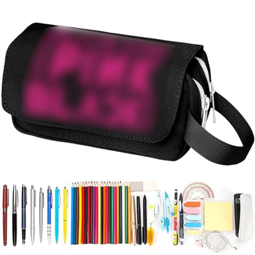 Blackpin-k Federmäppchen,Multifunktional Mäppchen ,Unisex Exquisite Beautiful Pencil Case mit Reißverschluss,für Kosmetiktaschen Bleistifthalter Schule Zuhause Büro Lieferungen Speicher Beutel D von IOSCDH