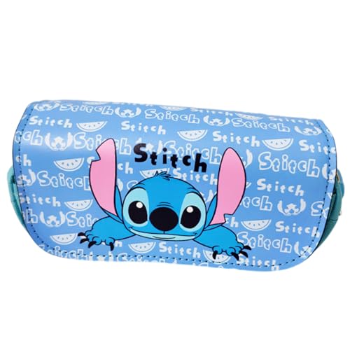 IOSCDH Sti-tch Federmäppchen Kinder Federmäppchen Pencil Case Große Farbe Federmäppchen Federtasche mit Reißverschluss Bleistift Tasche Kinder für Jungen, Mädchen, Studenten und Bürobedarf -G von IOSCDH