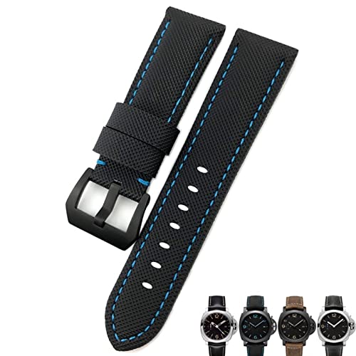 IOTUP 24mm Kohlefaser Uhrenarmband Schwarz Uhr Armbänder für Panerai pam01661/00441 Uhrenarmband für Männer Zubehör, 24 mm, Achat von IOTUP