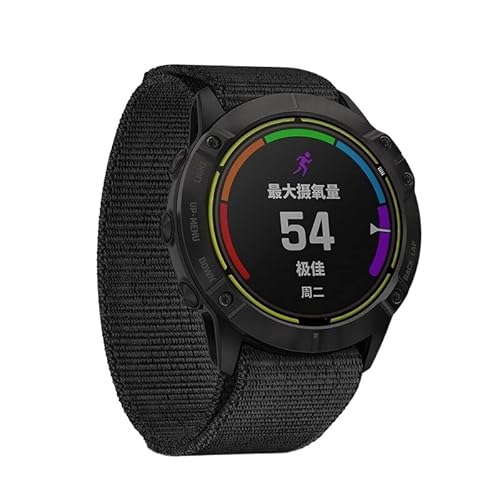 IOTUP 26 22 mm Nylon-Uhrenarmband für Garmin Fenix 6X Pro Solar Fenix 5X 5X Plus 3 HR Descent MK1 Fenix 6 5 935 945 S60 Uhrenarmband, 22mm Fenix 5 5Plus, Achat von IOTUP