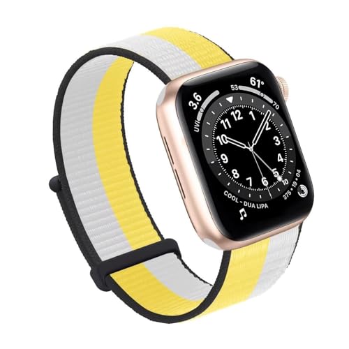 IOTUP Für Apple Watch Band 49MM 45MM 44MM 42MM 41MM 40MM 38MM, Frauen Männer Sport Nylon Loop Strap Für IWatch Serie Ultra 8 7 6 5 4 3 2 1 SE(Oat,38/40/41mm) von IOTUP