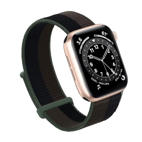IOTUP Für Apple Watch Band 49MM 45MM 44MM 42MM 41MM 40MM 38MM, Frauen Männer Sport Nylon Loop Strap Für IWatch Serie Ultra 8 7 6 5 4 3 2 1 SE(Tornado,38/40/41mm) von IOTUP