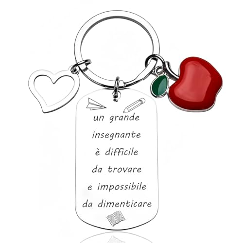 IOURVYA Italienisch Abschiedsgeschenk Lehrerin, Geschenk Für Lehrerin Mit Herz, Mit Danke Schlüsselanhänger, Glücksbringer Stift, Geschenkbox, Geschenk Lehrerin Grundschule, Beste Geschenk IOURVYA Italienisch Abschiedsgeschenk Lehrerin, Geschenk Für Lehrerin Mit Herz, Mit Danke Schlüsselanhänger, Glücksbringer Stift, Geschenkbox, Geschenk Lehrerin Grundschule, Beste Geschenk von IOURVYA