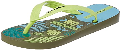 IPANEMA KIDS Ipanema + Mr Wonderful Iii Kids Flipflop, Am747 Grün/Blau, 38 EU von IPANEMA KIDS