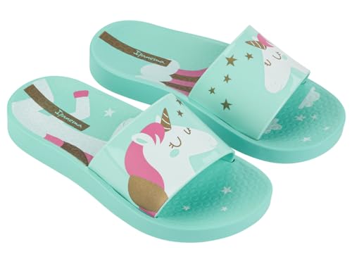 IPANEMA KIDS Ipanema Urban V Slide Kids, Flache Sandalen für Kinder, grün, 25/26 EU von IPANEMA KIDS