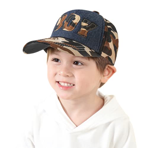 BOY logo Baby Baseball Kappe Sonnenhut Snapback Cap Trucker Hat Stickerei Baseball Cap Kinder Baseballmütze Mädchen Jungen Sonnenhut Anti-UV Hut Einstellbare Mütze Schirmmütze für Reisen Stand Outdoor von IPENNY