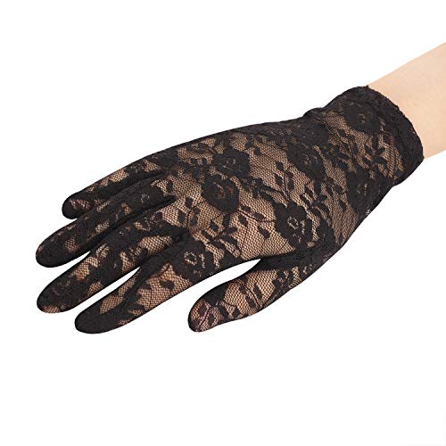 Damen Mädchen Stretch Spitze Handschuhe Fahrradhandschuhe Brauthandschuhe Sonnenschutz Sommer Frühling Atmungsaktive Floral Screentouch Elegante Driving Vollfingerhandschuhe Opera Fest Party Hochzeit von IPENNY