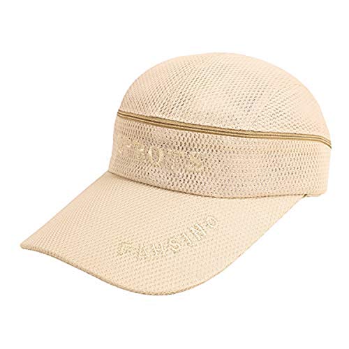 IPENNY Baseballhut Visor Einstellbar Sonnenhut Abnehmbare Sommerhut mit Reißverschluss Klettverschluss Damen Herren Sonnenblenden Cap Visier Kappe für Sport Outdoor Training von IPENNY