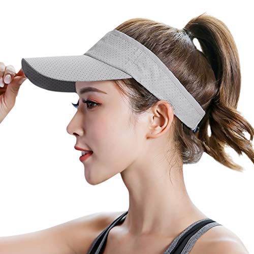 IPENNY Unisex Visor Sonnenhut Einstellbar Sommerhut für Damen und Herren Sonnenblenden Cap Freizeit Schatten Visier Verstellbare Kappe für Sport Outdoor Training von IPENNY