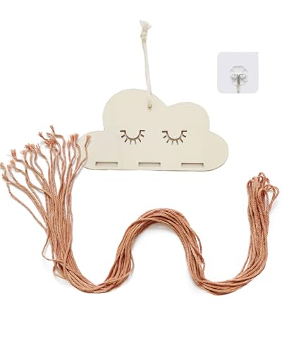IPNSDON 1 Stück skandinavischen Stil Holzstück Wolken Haarspange Veranstalter, Mädchen Haarspange Veranstalter, Haarspange Halter mit Haarspange Veranstalter (A) von IPNSDON