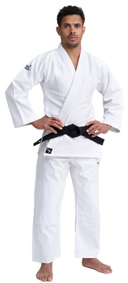 IPPONGEAR Judoanzug Basic 2 (Gummizug & Schnürband), Einsteiger & Kinder Judoanzug I 550gr/m² weiß von IPPONGEAR