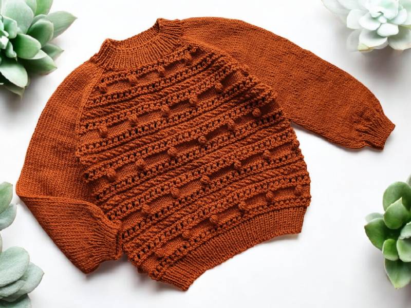 Kinder Pullover in Gr. 98-104, Handgestrickt von IProKnitwear