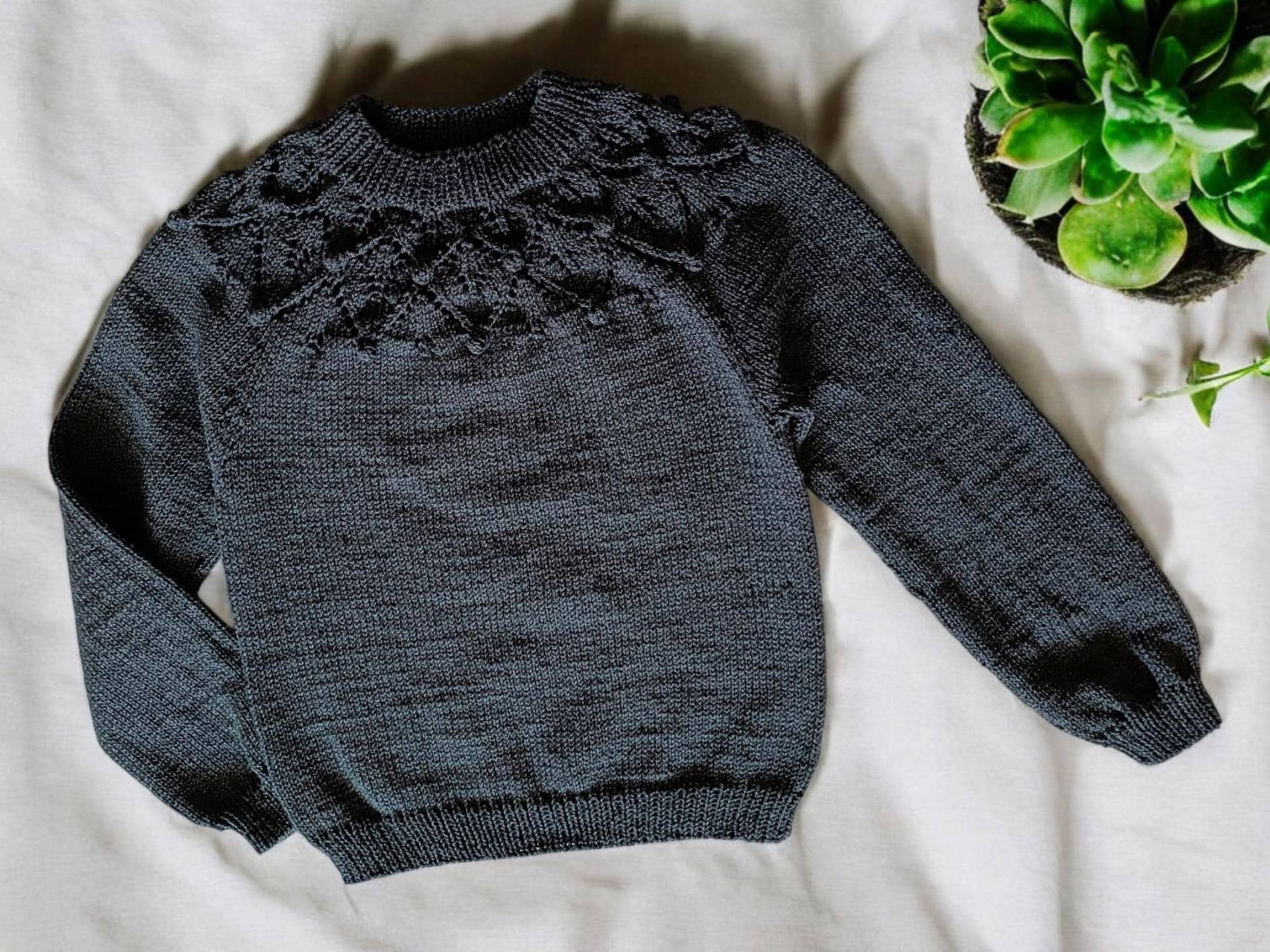 Mädchen Pullover Gr.152/158 Handgestrickt von IProKnitwear