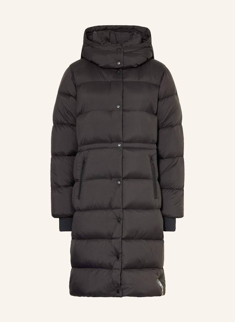 Iq Studio Daunenmantel Mit Abnehmbarer Kapuze schwarz von IQ STUDIO