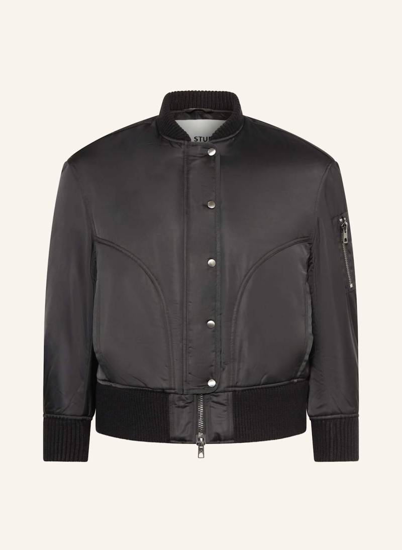 Iq Studio Oversized-Blouson schwarz von IQ STUDIO