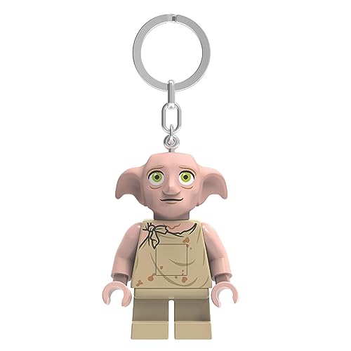 LEGO Harry Potter Dobby Schlüsselanhänger Licht – 6,3 cm große LED-Figur mit beweglichen Teilen, Metallring, Batterien inklusive, offiziell lizenziert, Geschenk für Kinder ab 6 Jahren von IQ
