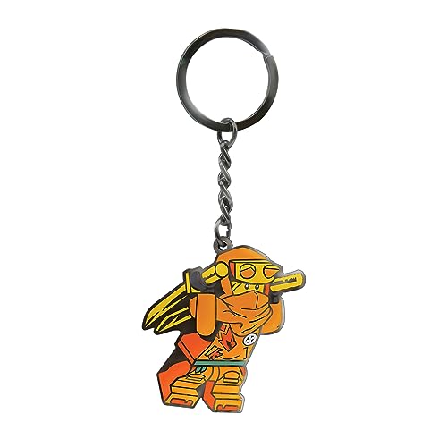 LEGO Ninjago Emaille-Schlüsselanhänger – Arin (53336), Orange/Abendrot im Zickzackmuster (Sunset Chevron), Small von IQ