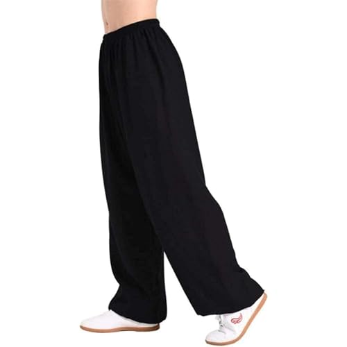 IQOAIJ Chinesische Tai Chi Kung Fu Hose Mens Womens Martial Arts Trainingshose Wing Chun Pants,Red-XL,01,3XL von IQOAIJ