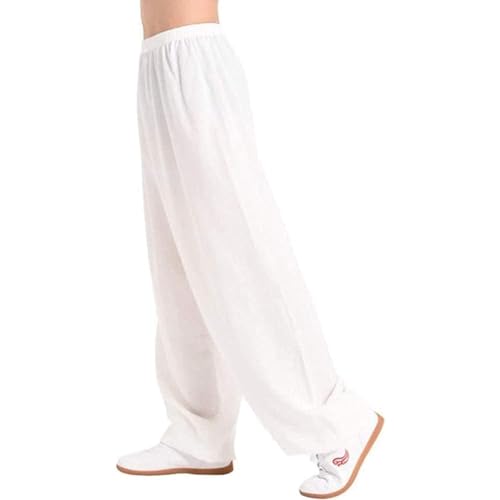 IQOAIJ Chinesische Tai Chi Kung Fu Hose Mens Womens Martial Arts Trainingshose Wing Chun Pants,Red-XL,05,M von IQOAIJ