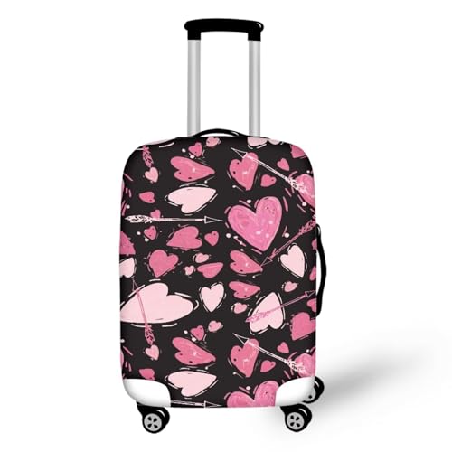 IQOPPEDR Kofferhülle mit Herzmotiv und Amorpfeil, 73,7–81,3 cm, individuelle Gepäckabdeckung für Damen und Herren, waschbar, Kofferschutz, Gepäckzubehör für Outdoor-Reisen, Geschenke, Größe XL, Rosa IQOPPEDR Kofferhülle mit Herzmotiv und Amorpfeil, 73,7–81,3 cm, individuelle Gepäckabdeckung für Damen und Herren, waschbar, Kofferschutz, Gepäckzubehör für Outdoor-Reisen, Geschenke, Größe XL, Rosa von IQOPPEDR