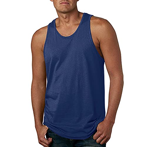 Fitness Shirt Herren Gym Ärmellos - Achselshirts Herren Unterhemden Sommer Muskelshirts Ärmelloser Workout Sport-Tanktop Fitness Achselshirt Bodybuilding T-Shirts Männer Tank Top Sportshirt von IQYU