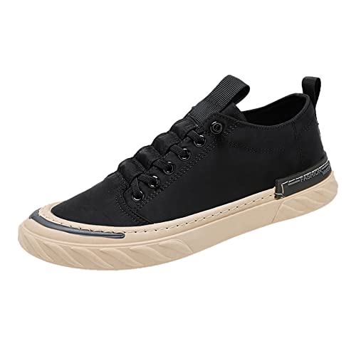 Freizeitschuhe Herren Sportschuhe Sommer Leichtgewichts Bequeme Laufschuhe Atmungsaktiv Walkingschuhe Flache Segeltuchschuhe rutschfest Halbschuhe Fashion Schnürschuhe Stoffschuhe von IQYU