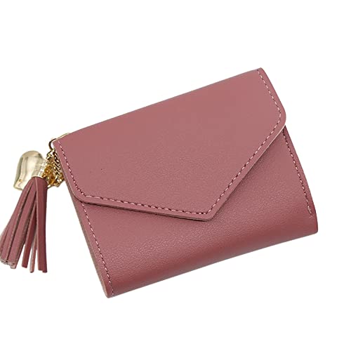 Geldbörsen Für Männer Mit Reißverschluss Mit Fischmotiv Kunstleder Quaste Reißverschluss Achseltasche Handytasche Umschlagtasche Handtasche Clutch Bag Kitkartenhüllen Edelstahl (Hot Pink, One Size) von IQYU