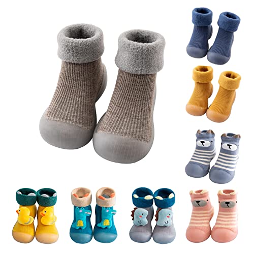 IQYU Baby Schuhe Lauflernschuhe Mädchen Junge Kleinkind Schuhe Junge Stricken Kinderschuhe rutschfeste Bodenschuhe Weicher Boden Bodensocken Stricken Lauflerner Baby Schuhe Kleinkind Schuhe von IQYU