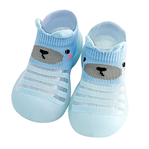 IQYU Baby Schuhe Lauflernschuhe Mädchen Junge Kleinkind Schuhe Junge Stricken kinderschuhe Rutschfeste Bodenschuhe Weicher Boden Bodensocken Stricken Lauflerner Baby Schuhe Kleinkind Schuhe von IQYU