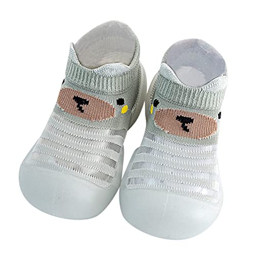 IQYU Baby Schuhe Lauflernschuhe Mädchen Junge Kleinkind Schuhe Junge Stricken kinderschuhe Rutschfeste Bodenschuhe Weicher Boden Bodensocken Stricken Lauflerner Baby Schuhe Kleinkind Schuhe von IQYU