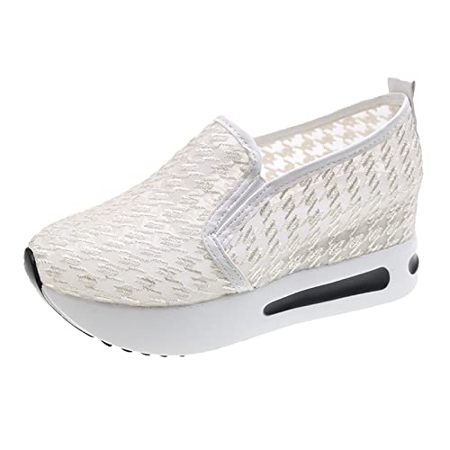 IQYU Damen Spitze Plateau Mesh Sneaker Turnschuhe Atmungsaktive Freizeitschuhe Loafers Wanderschuhe Slip On Walkingschuhe Halbschuhe Joggingschuhe Fußballschuhe Damenschuhe Sportschuhe Outdoorschuhe IQYU Damen Spitze Plateau Mesh Sneaker Turnschuhe Atmungsaktive Freizeitschuhe Loafers Wanderschuhe Slip On Walkingschuhe Halbschuhe Joggingschuhe Fußballschuhe Damenschuhe Sportschuhe Outdoorschuhe von IQYU