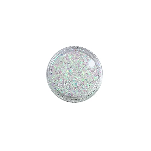 IQYU Farbenfroh Magazin Körper Glitzer Konzerte Musik Festival Rave Zubehör Gesicht Glitzer Gel Pailletten Glitzer Gesichtsfarbe Chunky Glitter Für Augen Lippen Haare Funkelndes Gel (G, One Size) von IQYU